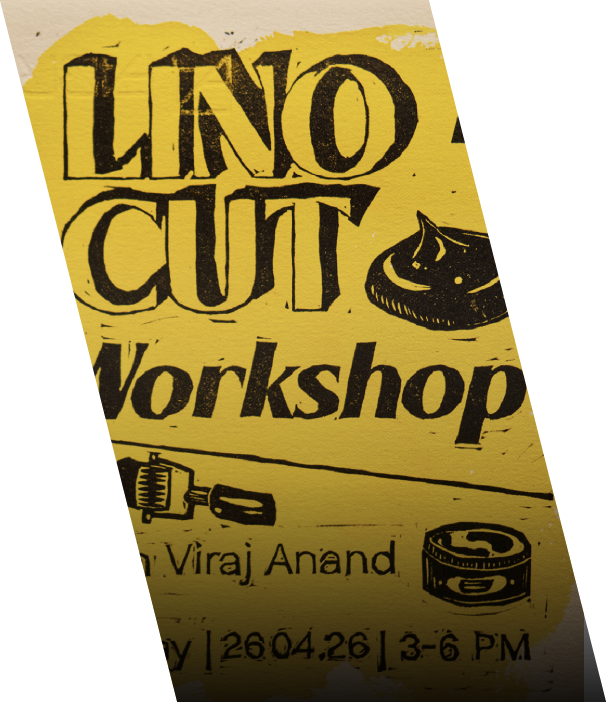 Lino Cut Workshop with Viraj Anand